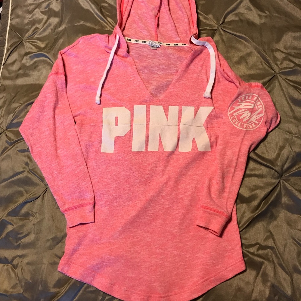 Victoria’s Secret Pink Hooded Pullover Sweatshirt